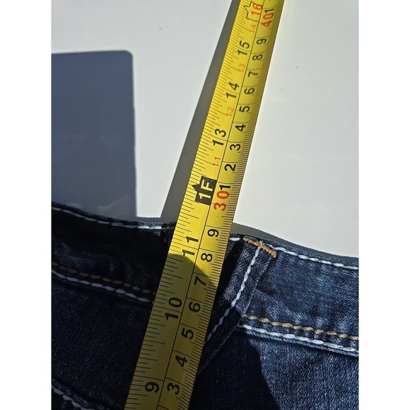 Series 31 Amethyst Jeans Embellished Mid Rise Cotton Blend Women's Sz. 11 ROSE - Picture 11 of 12